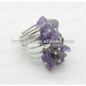 Amethyst Chip Stein Wrap Ringe